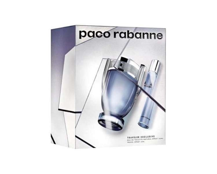 Paco Rabanne Invictus Gift Set 100ml + 20ml Eau De Toilette