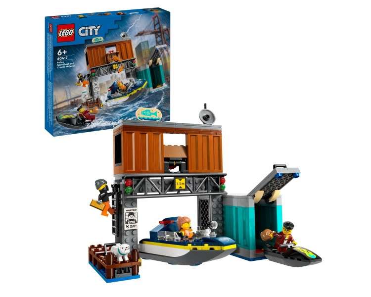 LEGO City - Police Speedboat and Crooks' Hideout (60417)