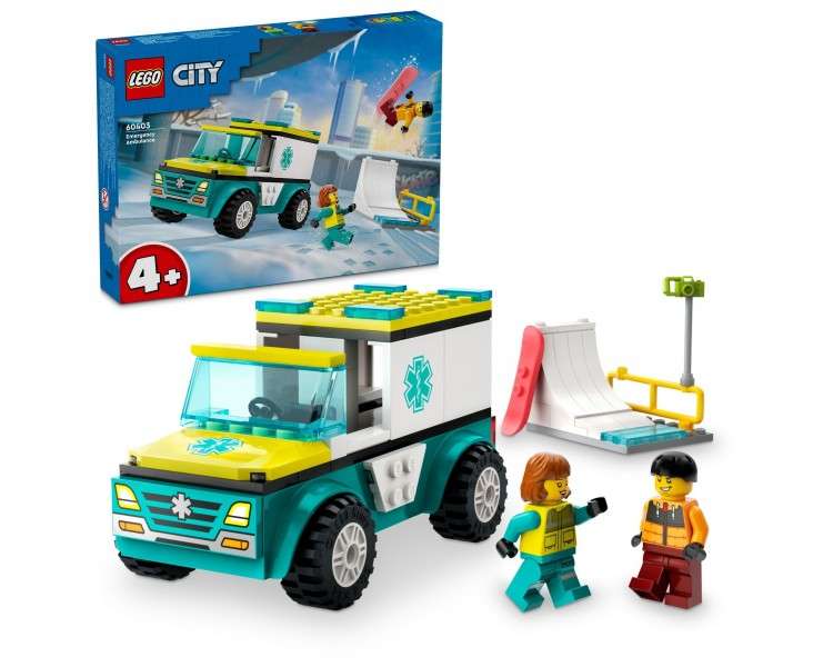 LEGO City - Emergency Ambulance and Snowboarder (60403)