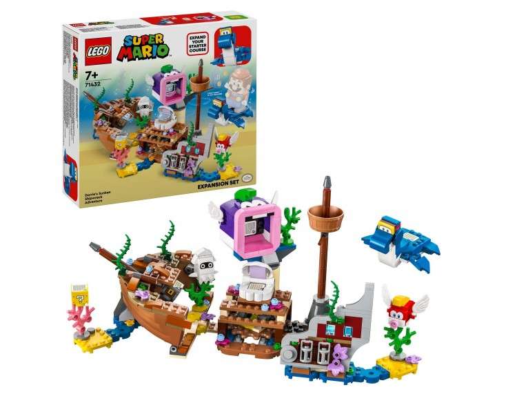 LEGO Super Mario - Dorrie's Sunken Shipwreck Adventure Expansion Set (71432)