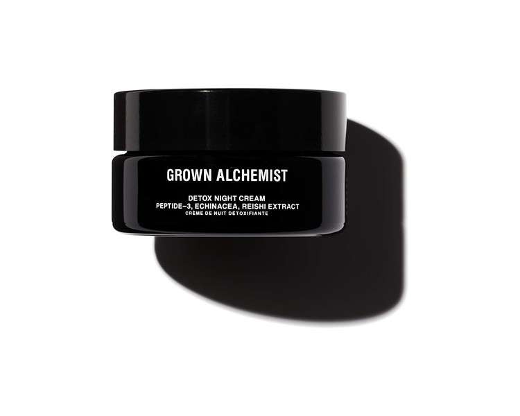 Grown Alchemist Detox Night Cream Peptide-3 Echinacea Reishi Extract Anti-Ageing Bioactive Formula 40mL