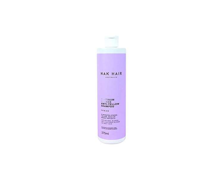 NAK Platinum Blonde Anti Yellow Shampoo 375ml