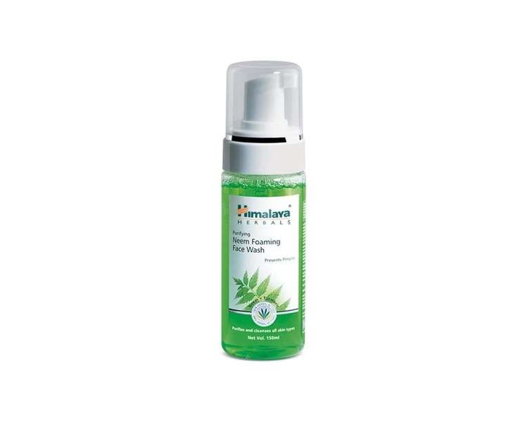 Himalaya Herbals Purifying Neem Foaming Face Wash Prevents Pimples Purifies Cleanses All Skin Type 150ml