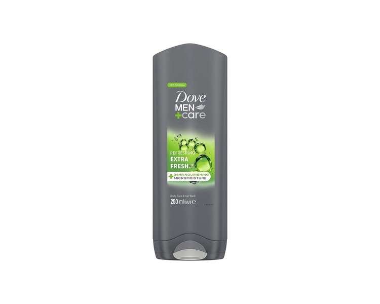 Dove Men+Care Refreshing Extra Fresh 3-In-1 Hair, Body and Face Wash for Men 250ml