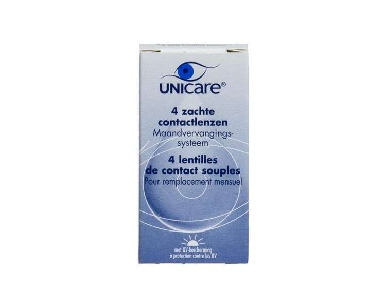 Unicare Monthly Lenses -4.75 - 4 Pack Contact Lenses