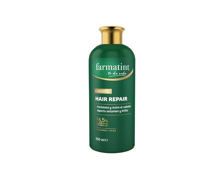 Farmatint Shampoo 96.5% Natural Ingredients Strengthens and Nourishes Hair - 250ml