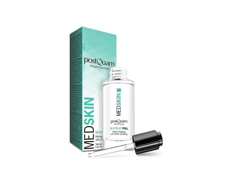 PostQuam Med Skin Glycolic Acid Face Serum 30ml - Peel for Blackheads and Dead Cells