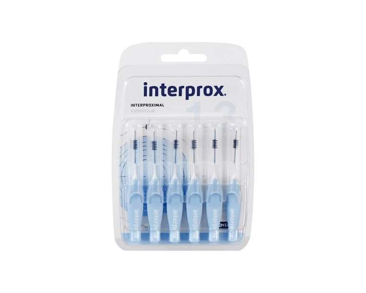 Interprox Interdental Brush Cylindrical Blue 6 Piece