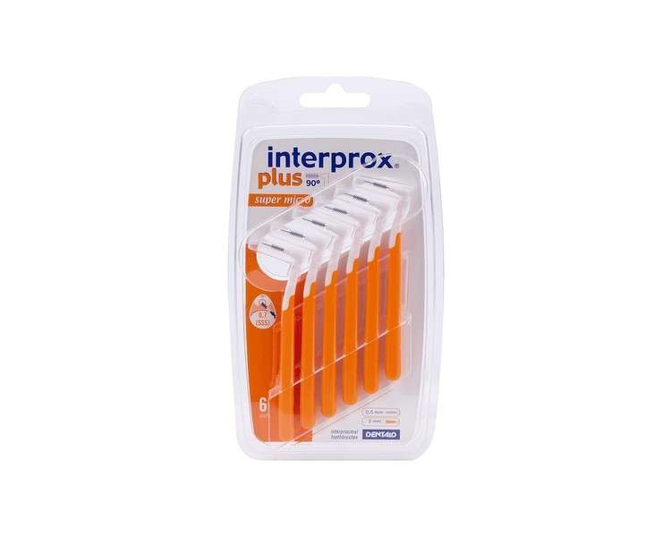 Interprox 0.5mm Orange Super Micro Plus Interproximal Brush 6 Count