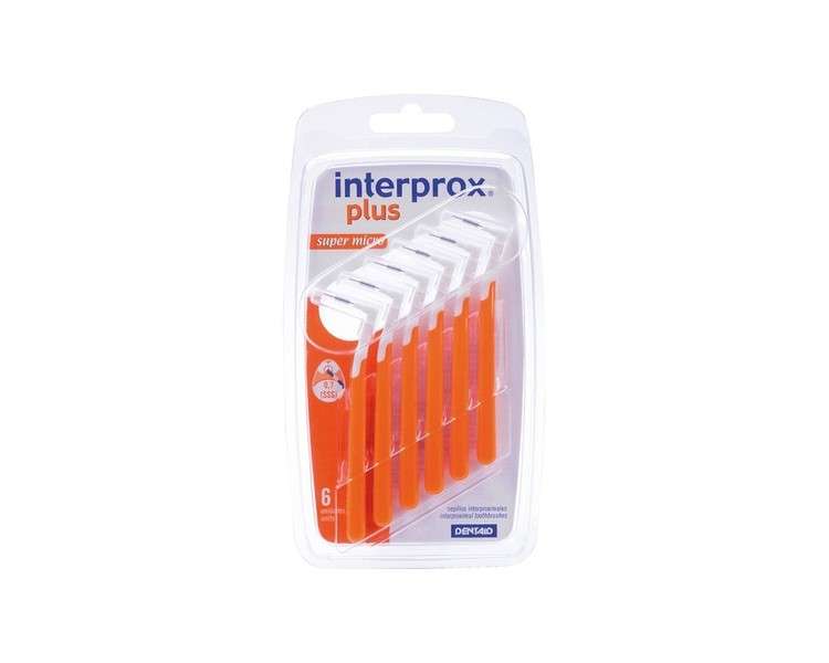 Interprox Plus Super Micro Orange Interdental Brushes 6 Pack