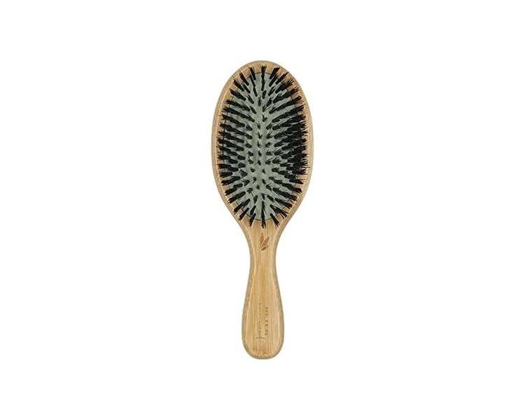 Oak Wood Pneumatic Brush with Mixed Bristles