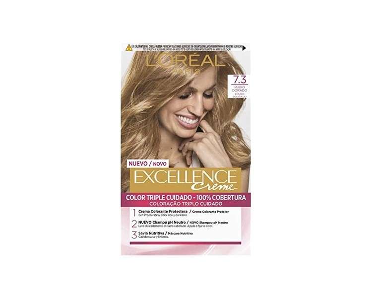 L'Oreal Paris Excellence Cream Dye No.7.3 Blonde Gold 192ml