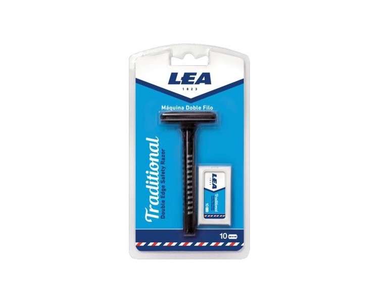 Lea Traditional Razor and 10 Refills 100g