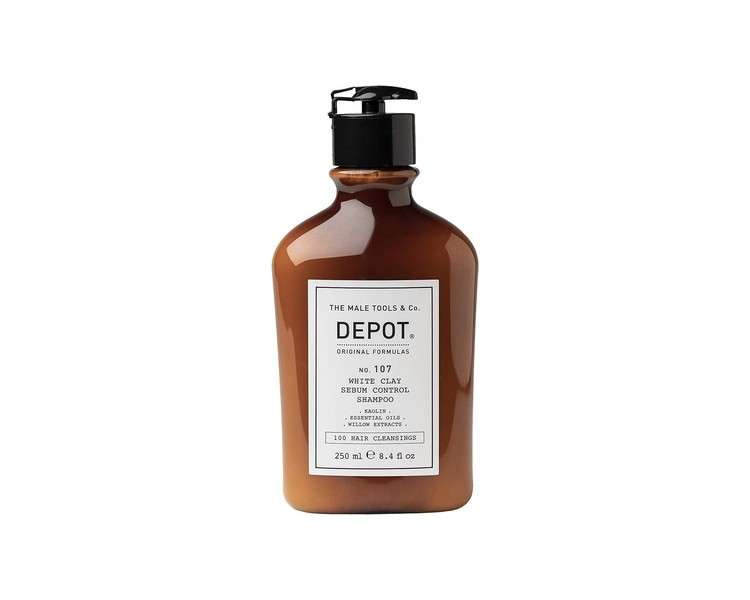 DEPOT 107 White Clay Sebum Control Shampoo 250ml