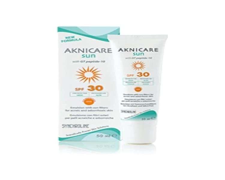 Synchroline Aknicare Sun Face UVB 30 - UVA 20 50ml for Acne