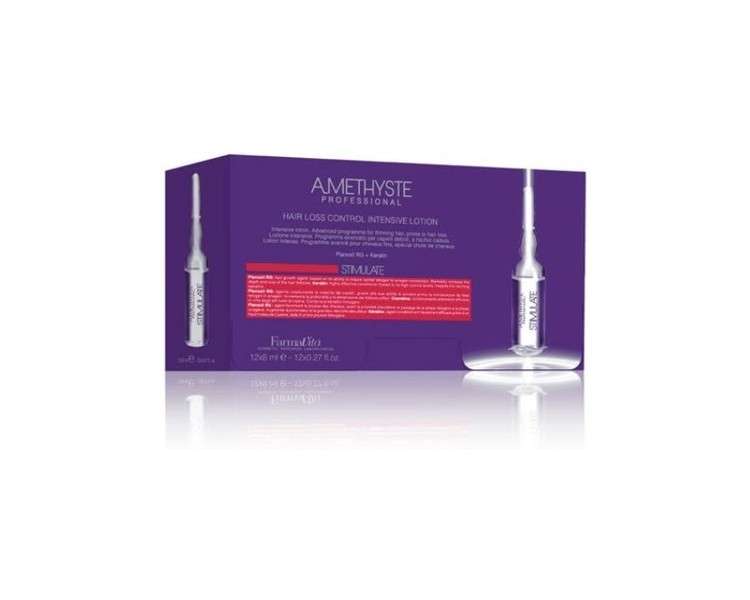 FARMAVITA AMETHISTE STIMULATE HAIR LOSS CONTROL INTENSIVE LOTION 8ml - Pack of 12