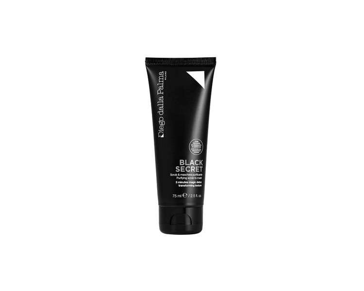 Diego dalla Palma Black Secret Purifying Face Scrub To Mask 5 Minute Detox Transforms Skin Texture More Even Complexion And Smoother Skin Less Visible Pores Easy To Rinse 2.5 Oz