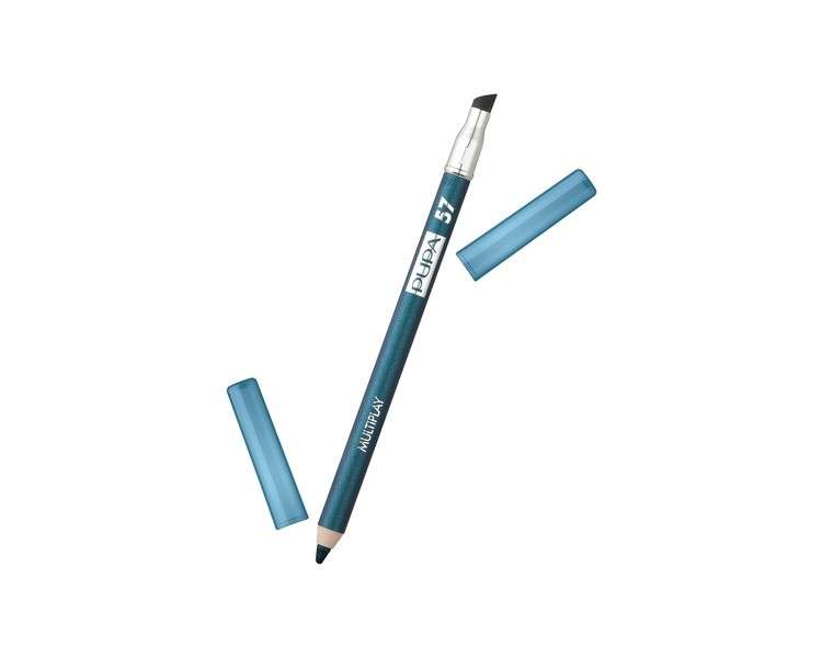 Pupa Milano Multiplay Eye Pencil 57 Petrol Blue for Women 0.04 oz