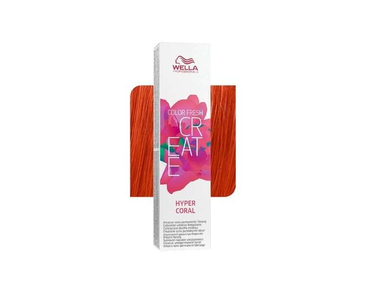 Wella Color Fresh Create Semi-permanent Hair Color Hyper Coral 60ml