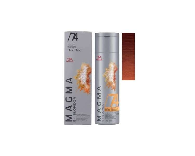 Wella Magma by Blondor Hair Color 74 Brown-Red 120ml