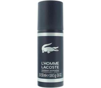 Lacoste Men's L'homme Deodorant Spray 150m