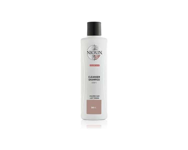 Nioxin 3-Part System System 3 Colored Hair with Light Thinning Hair Treatment Scalp Therapy Hair Thickening Treatment Shampoo 300ml