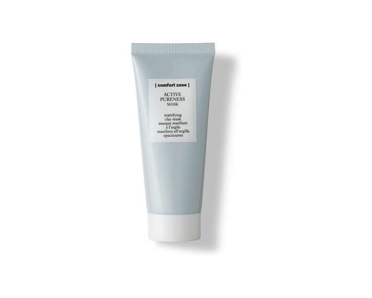 Comfort Zone Active Pureness Clay Mask 60ml Mattifying and Purifying with Kaolin and Green Clay - Vegan