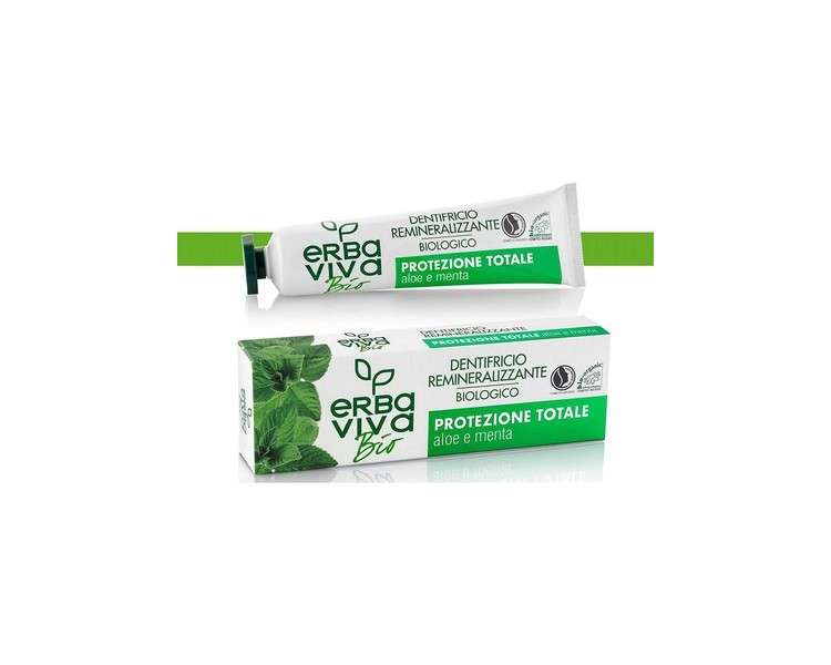 Erba Viva Bio Organic Toothpaste with Aloe Vera and Mint 75ml