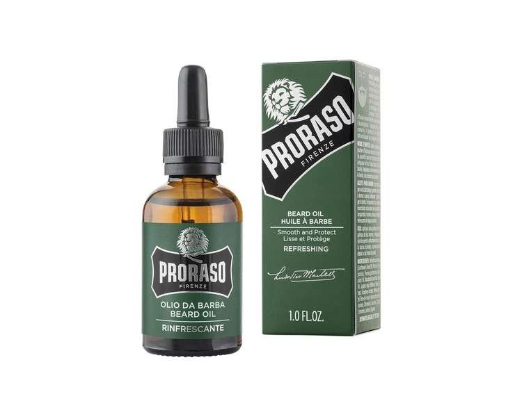 Proraso Beard Oil Refreshing Soft and Protected Beard 30ml