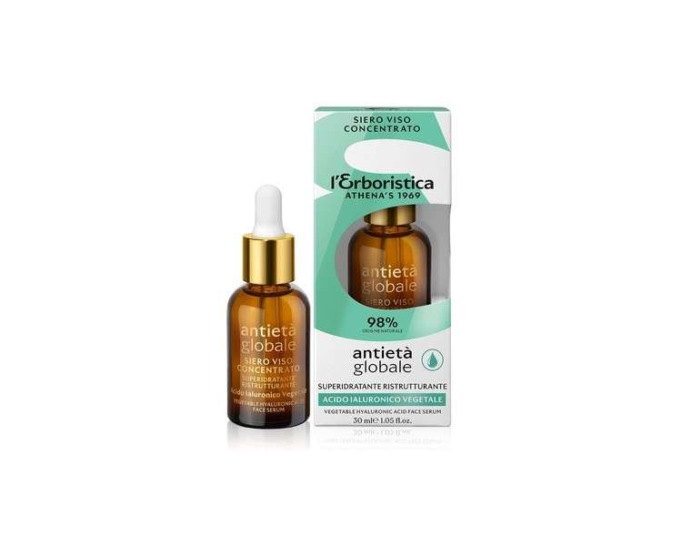 L'Erboristica Serum Concentrate with Plant-Based Hyaluronic Acid 30ml
