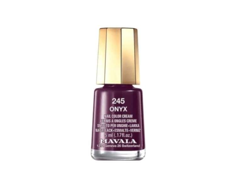 Mavala Mini Nail Color Creme Nail Polish Onyx 245 5ml