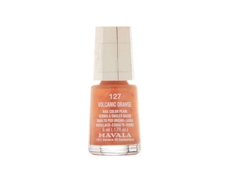 Mavala 5ml Nail Polish 127 Volcanic Orange