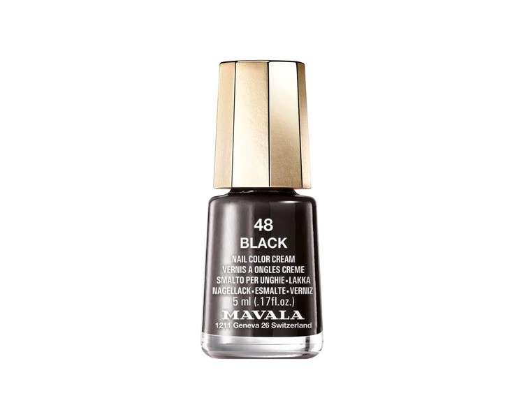 Mavala Nail Polish 48 Black 5ml