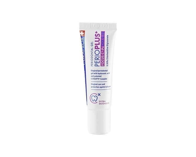 Curaprox PerioPlus+ Focus Gel 10ml - Oral Gel for Gum Disease Treatment and Enamel Repair