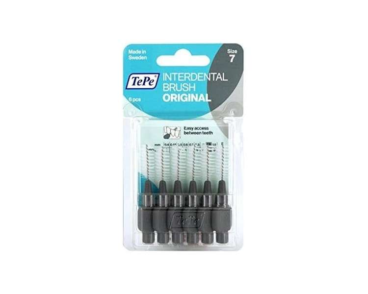 Tepe Interdental Brushes 1.3mm Grey 6 Pieces