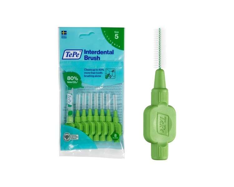 TePe Interdental Brush Original Green 0.8mm ISO 5 8pcs