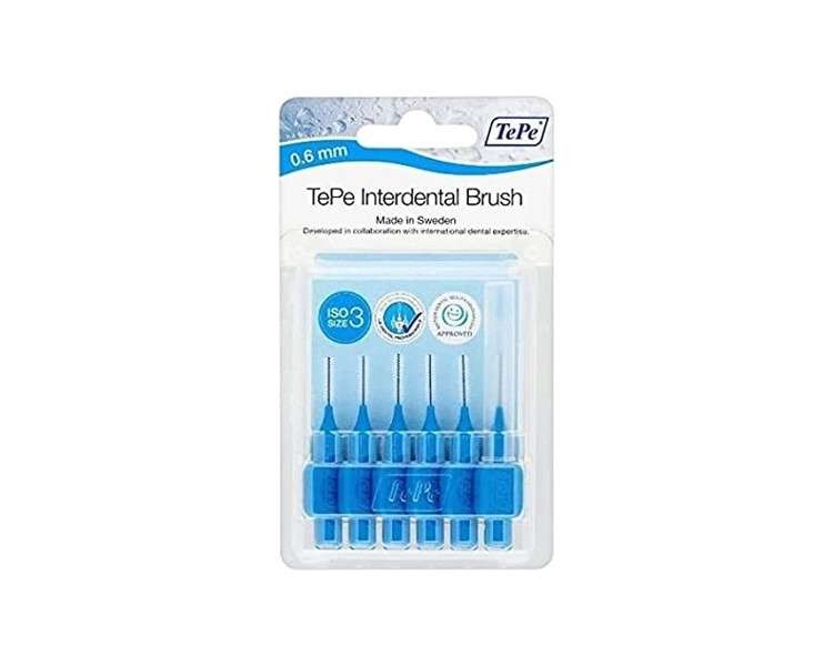 TePe Blister Interdental Brushes Blue 0.6mm