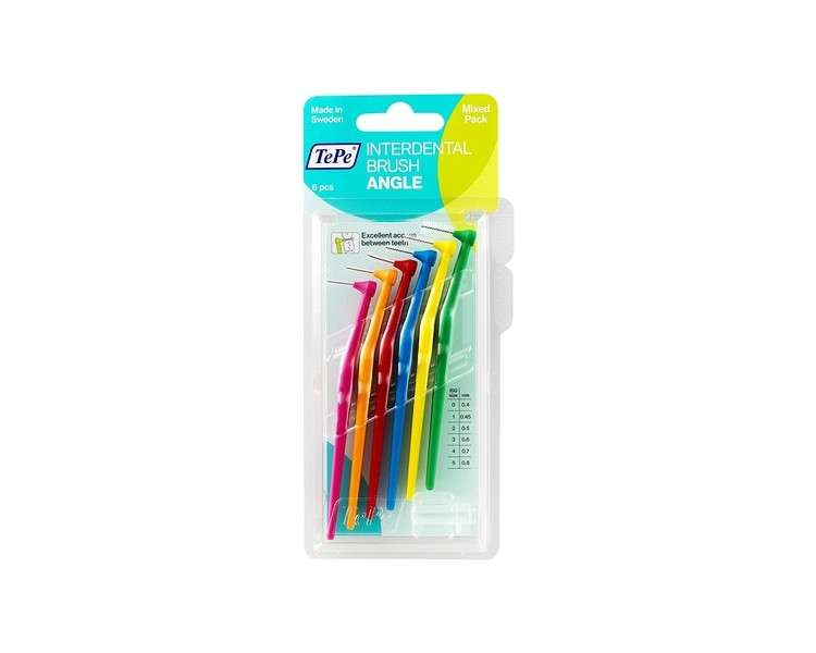 TePe Interdental Brush Original Mixed Size Pack of 6