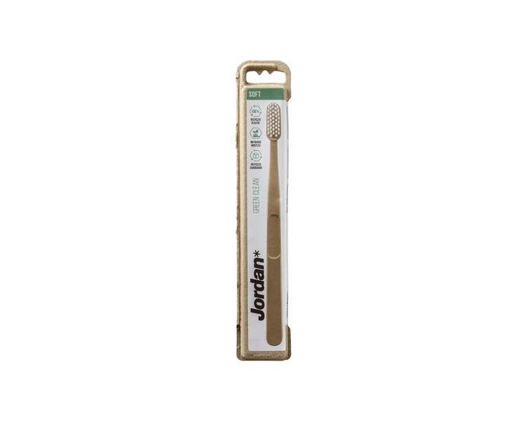 Jordan Green Clean Sustainable Eco Toothbrush Made from Recycled Materials Scandinavian Design Soft Bristles Mixed Color