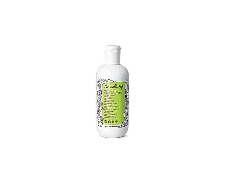 No nothing Very Sensitive Repair Conditioner 100% Vegan Hypoallergenic Fragrance Free Paraben Free 10.15 oz