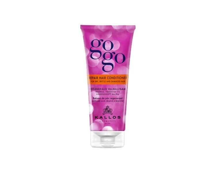 Kallos GOGO Regenerating Hair Conditioner for Dry, Brittle, and Damaged Hair 200ml