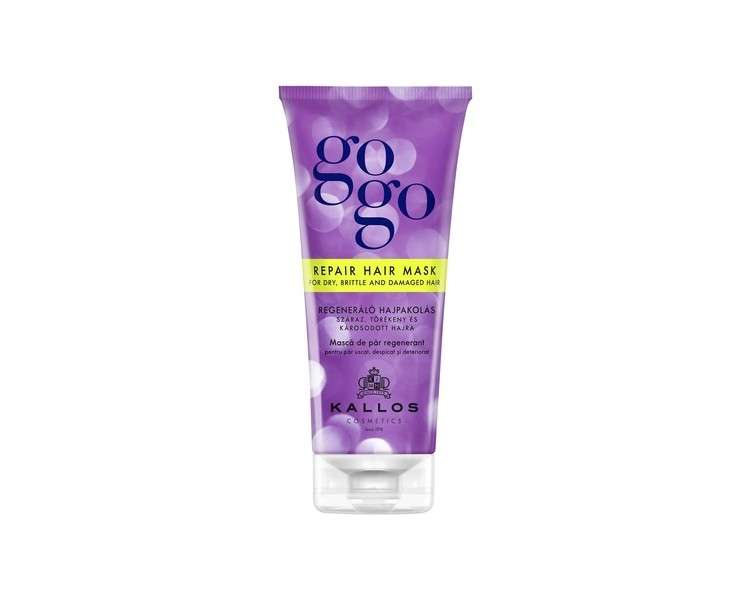 Kallos GOGO Regenerating Hair Mask for Dry, Brittle, and Damaged Hair 200ml