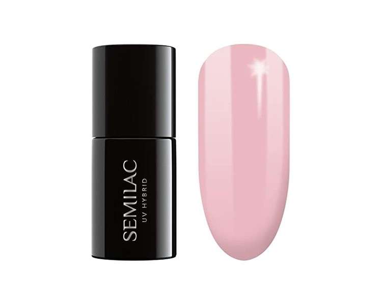 Semilac 047 UV Hybrid Nail Polish Pink Peach Milk 7ml