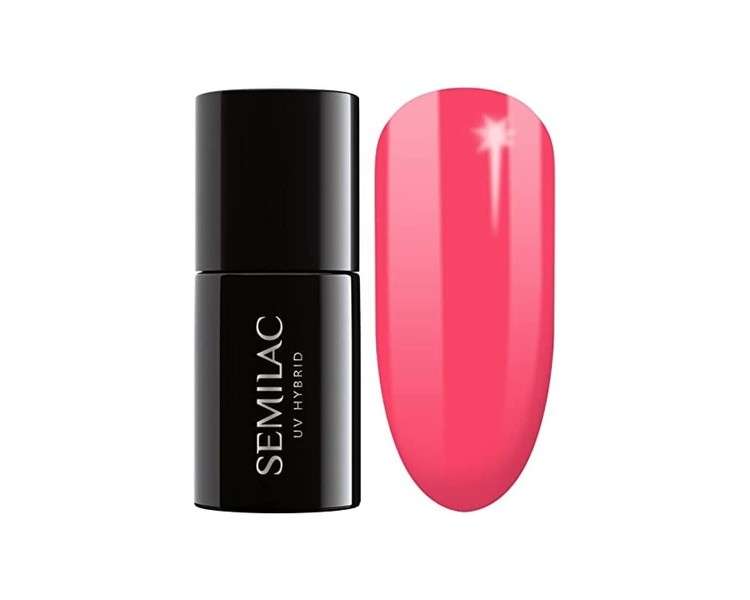 Semilac 043 UV Hybrid Nail Polish Electric Pink 7ml