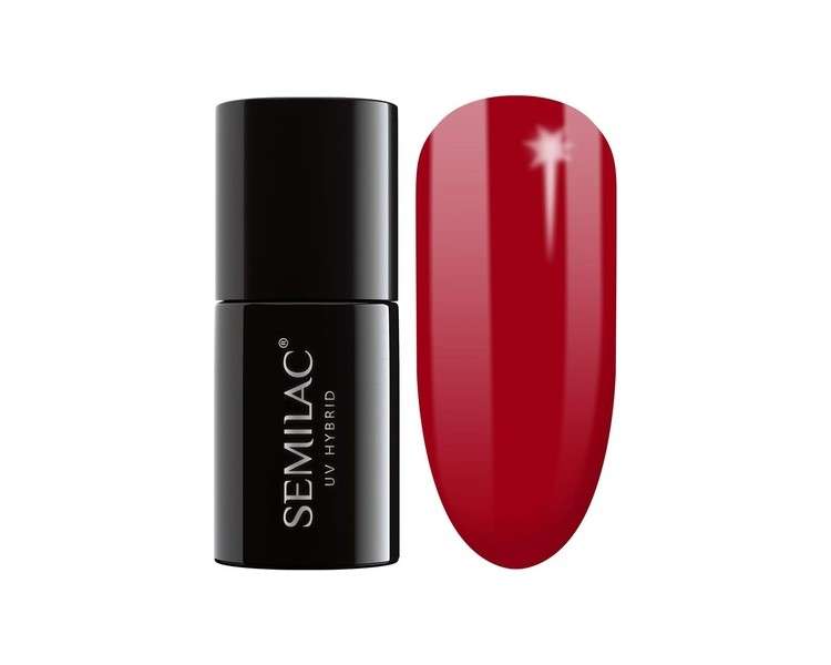 Semilac Intense Red UV Nail Polish 7ml