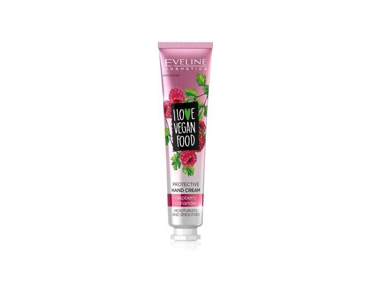 Eveline Cosmetics Ich Liebe Vegan Food Protective Hand Cream Raspberry & Coriander 50ml