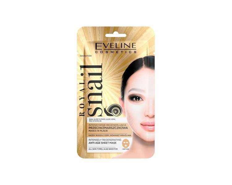 Eveline Cosmetics Royal Snail Intensive Regenerating Anti-Age Cloth Mask