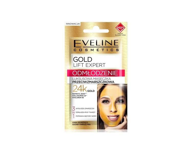 Eveline Cosmetics Gold Lift Expert Luxury Anti Wrinkle Mask 7ml