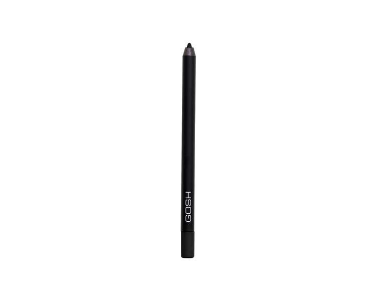 GOSH Velvet Touch Eyeliner and Kajal Waterproof with Vitamin E and Jojoba Oil Black Ink