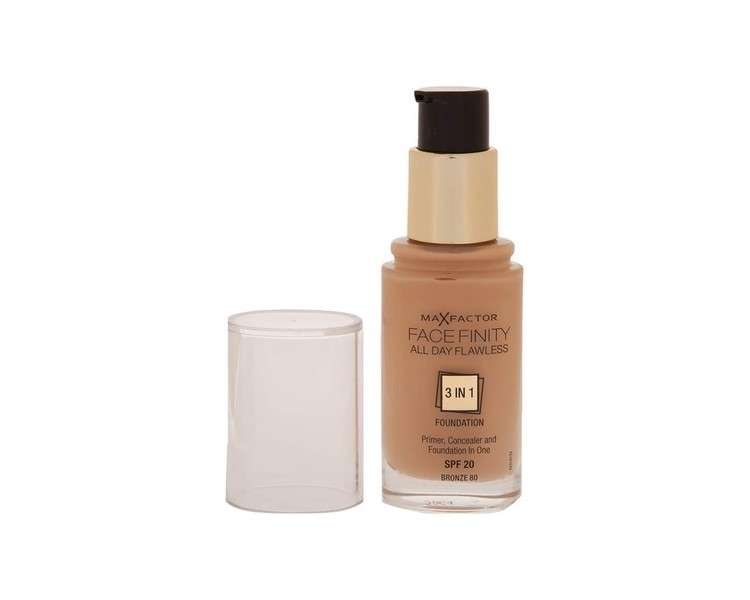 Max Factor All Day Flawless 3 in 1 Foundation 80 Bronze 30ml